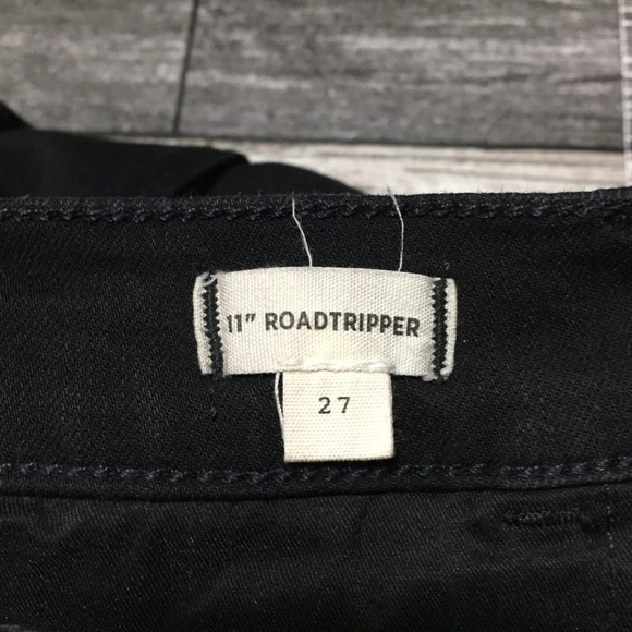 Madewell 11” Roadtripper Jeans Women’s 27 Black Denim Stretch Ankle Zippers - Picture 8 of 10